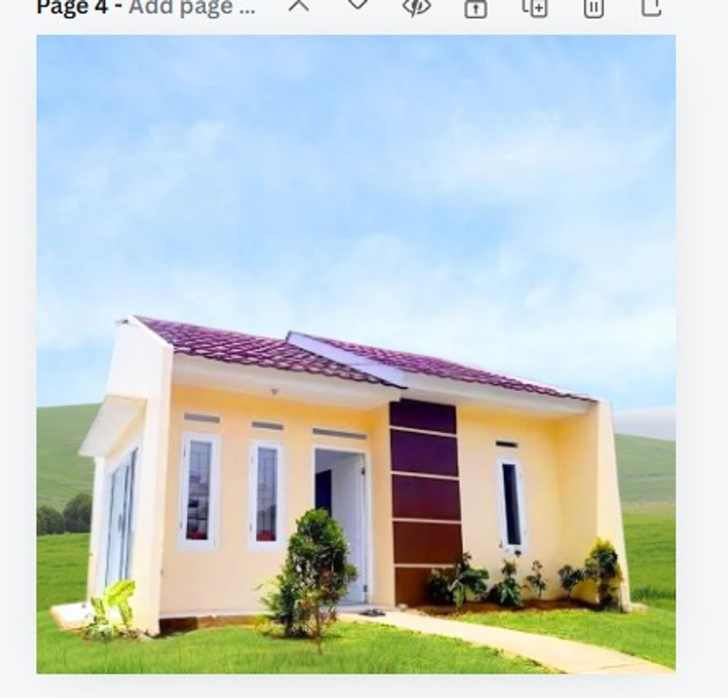 foto tampak rumah tipe 36/60 perumahan Bumi Mutiara Indah 3