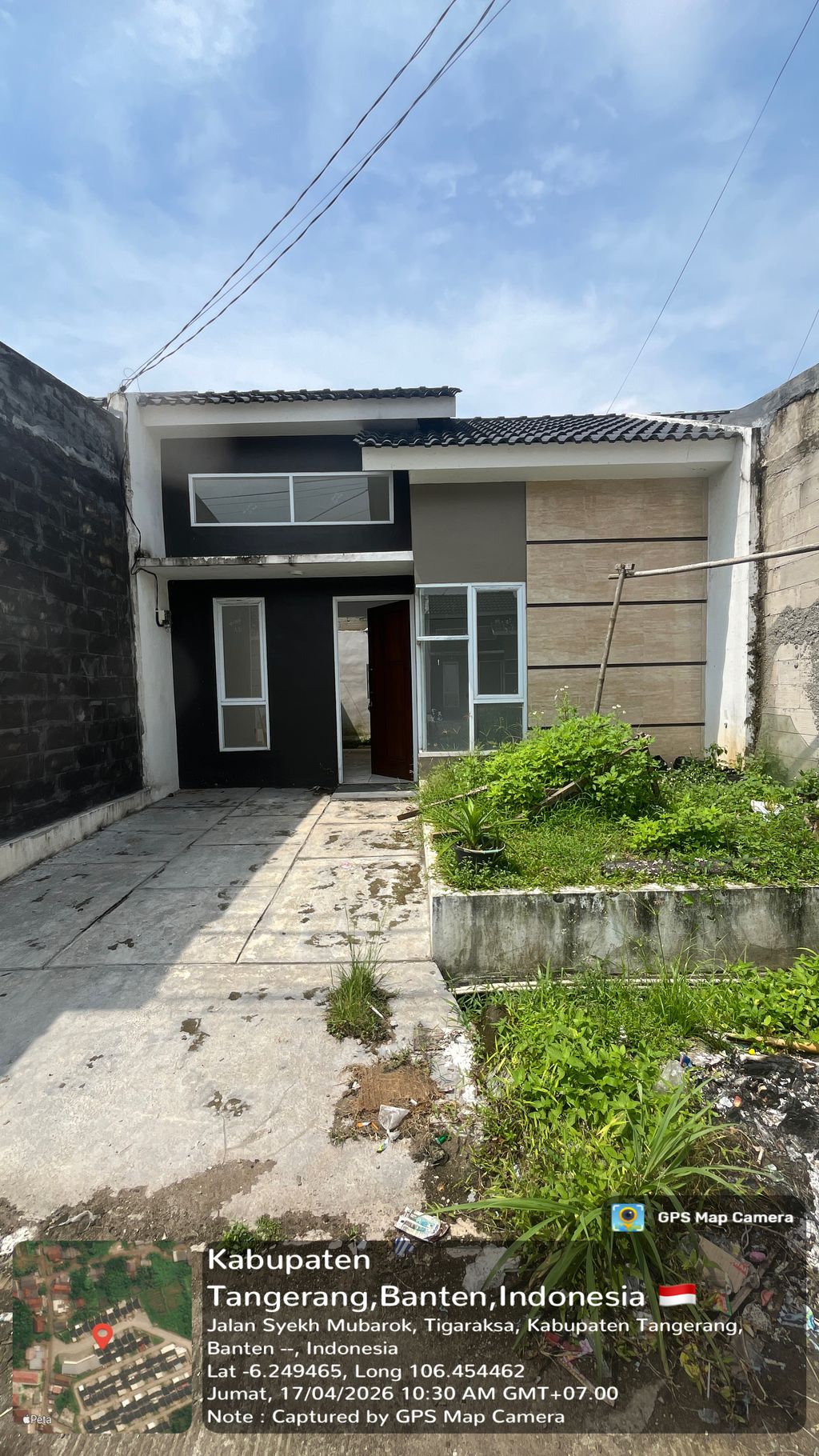 foto tampak rumah tipe 30/60 Komersil BCA perumahan PURI HARMONI TIGARAKSA