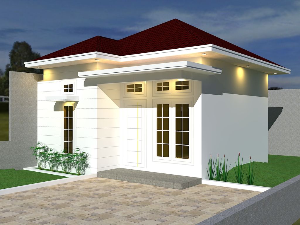 foto tampak rumah tipe 36 perumahan GRIYA INDOCENTER