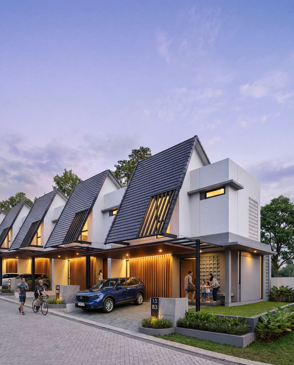 foto tampak rumah tipe 63 BANYAN perumahan CENDANA RESIDENCE 2