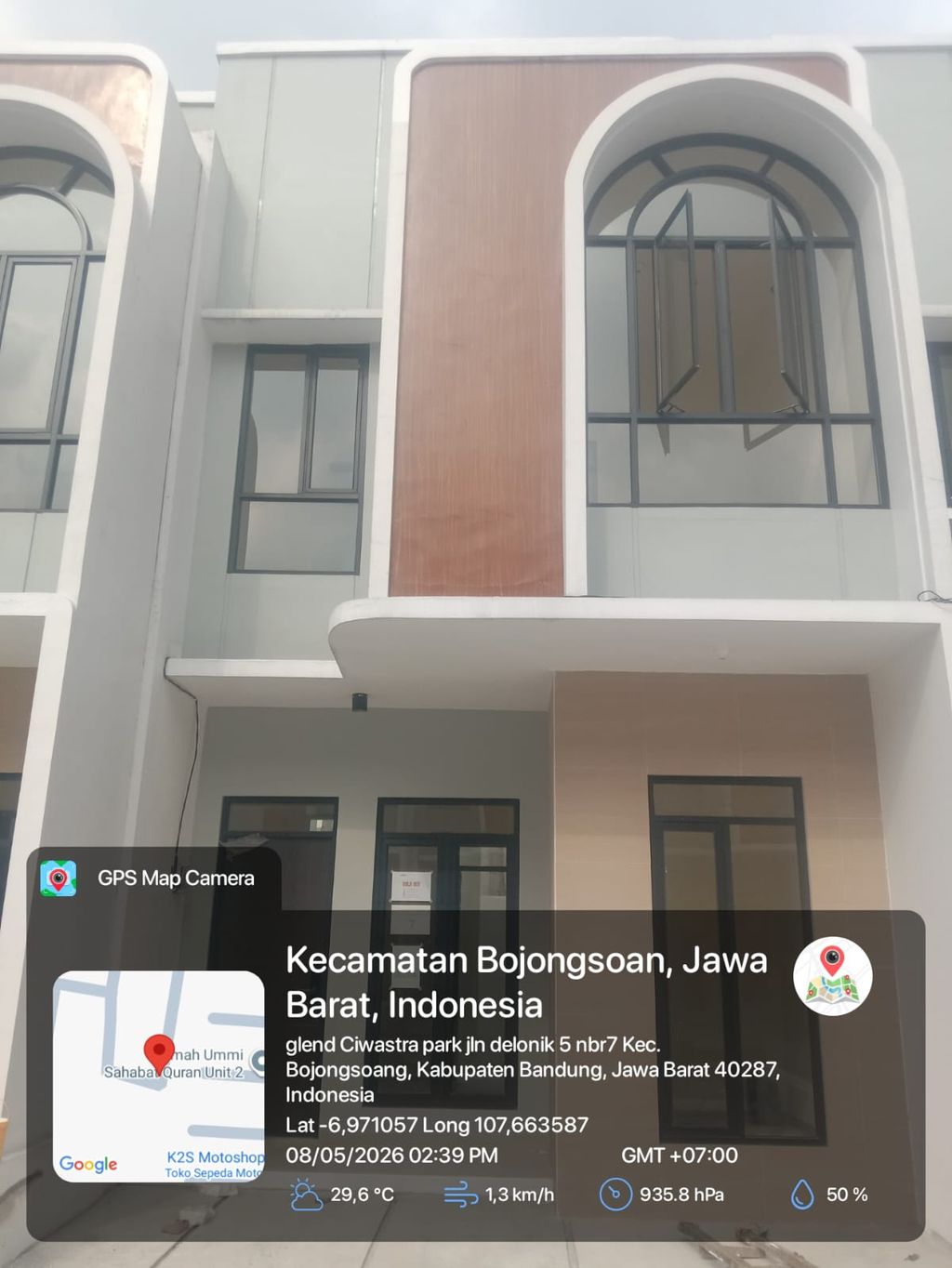 foto tampak rumah tipe 43 Compact 3 Kamar HC (519) perumahan G-Land Ciwastra Park 2