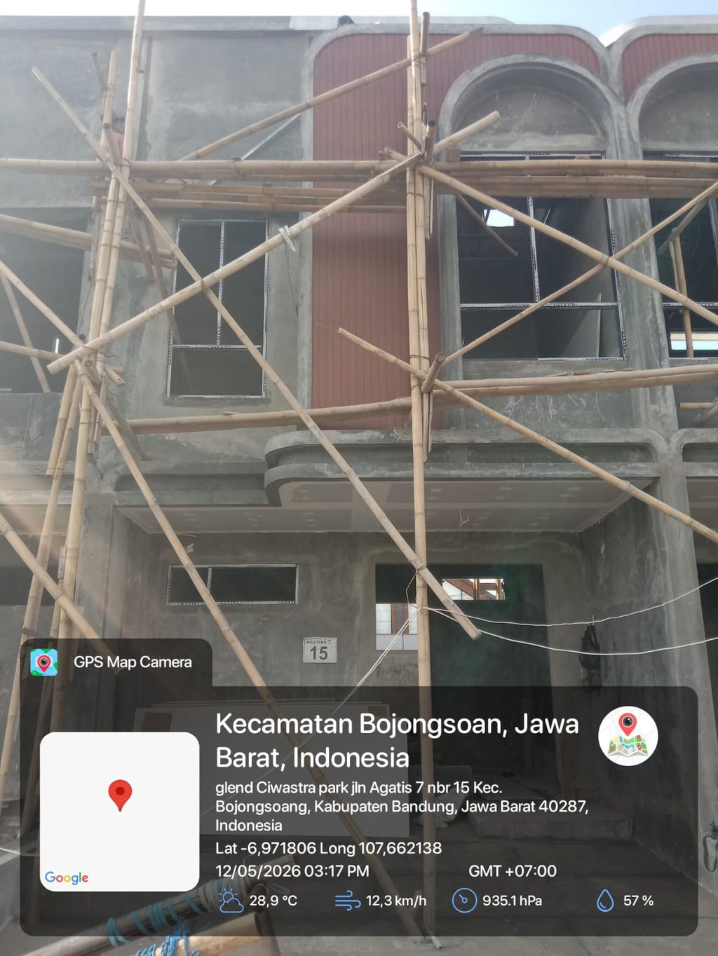 foto tampak rumah tipe 38 Compact 2 Kamar HC (493) perumahan G-Land Ciwastra Park 2