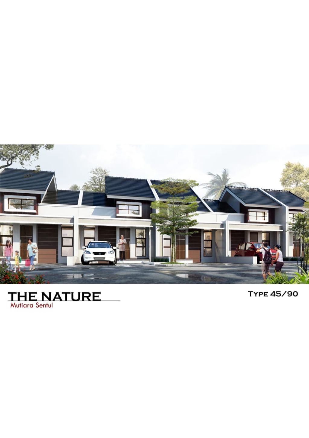 foto tampak rumah tipe HC-12 perumahan Mutiara Sentul