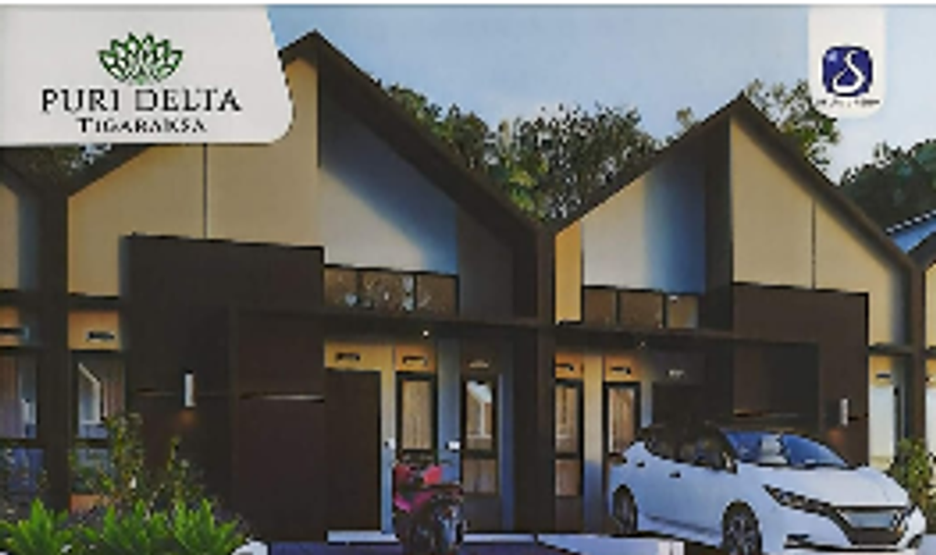 foto tampak rumah tipe CHRYSANT 2026 perumahan Puri Delta Tigaraksa