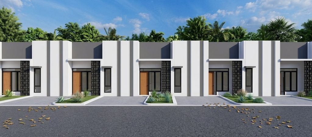 foto tampak rumah tipe 36/72 perumahan Alana Nirwana Residence