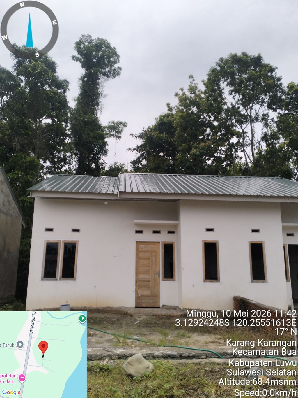 foto tampak rumah tipe 36 perumahan PESONA RAYA RESIDENCE
