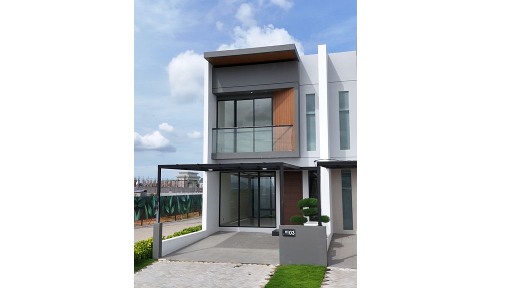 foto tampak rumah tipe HIERA (H2/032) perumahan PERUMAHAN CITRALAND TALLASA CITY