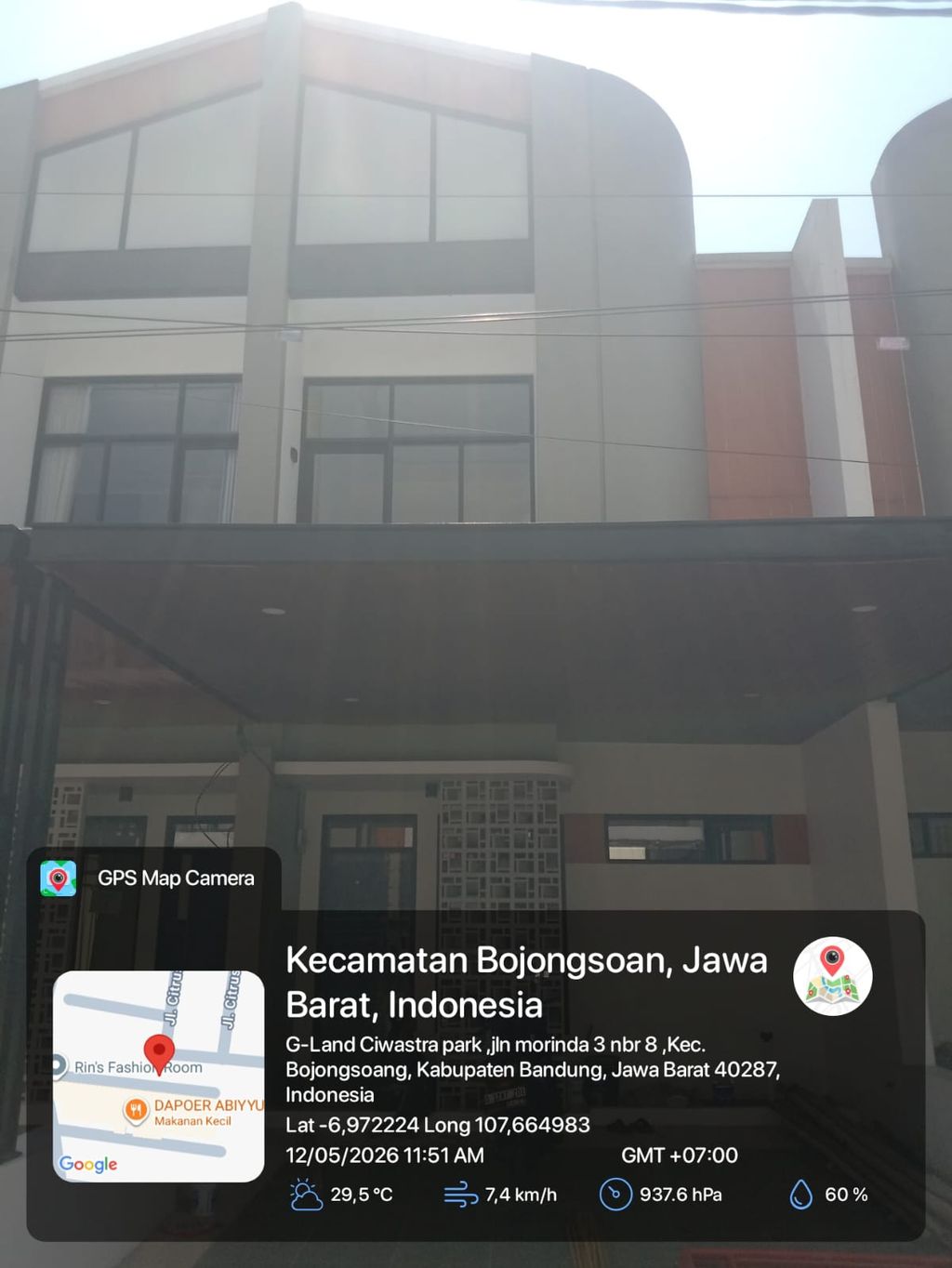 foto tampak rumah tipe 60 Compact 3 Kamar HC (726) perumahan G-Land Ciwastra Park 2