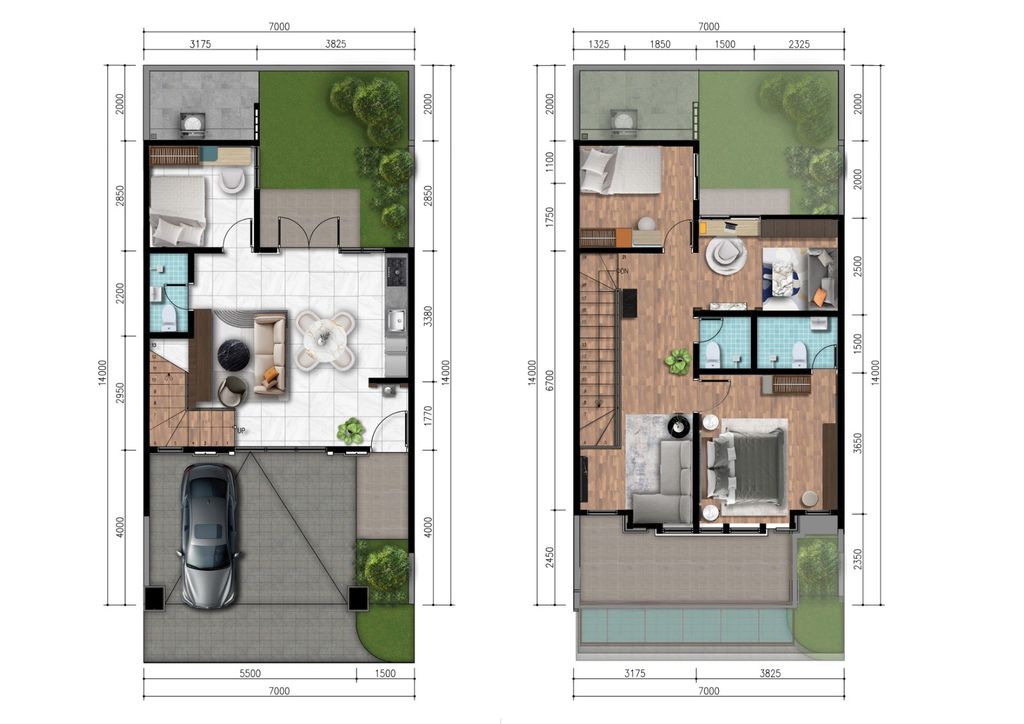 foto denah rumah tipe L7 SOUTHWALDEN_98 perumahan Metland Transyogi Cibubur