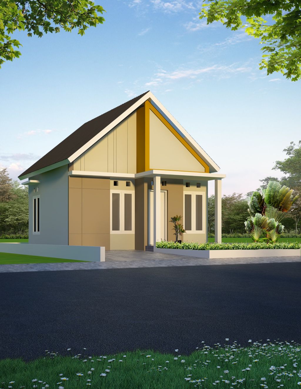 foto tampak rumah tipe 36 Subsidi 2026 perumahan HARMONI VALE