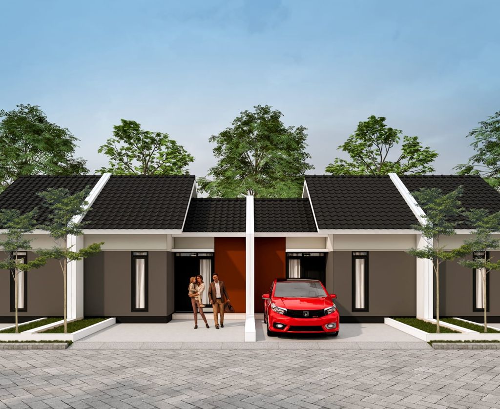 foto tampak rumah tipe 30_Flamboyan perumahan GRAND KENCANA PURWOSARI 2