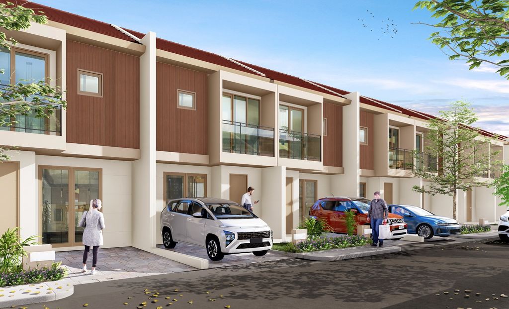 foto tampak rumah tipe VAANYA+ perumahan VICTORIASPRING