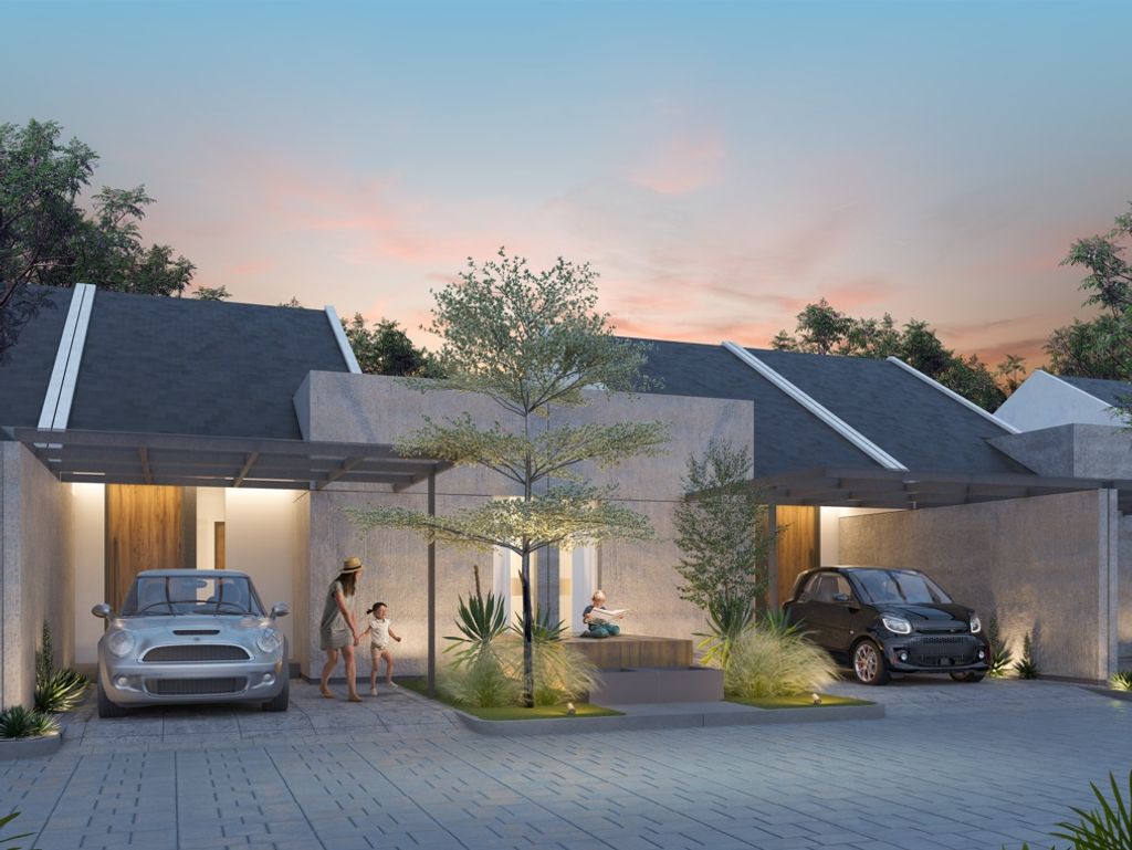 foto tampak rumah tipe TDK STANDART perumahan Jade Ville