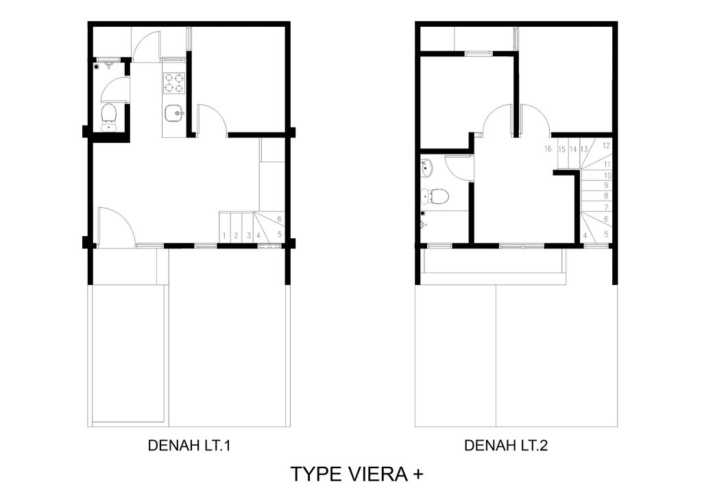 foto denah rumah tipe VIERA+ perumahan VICTORIASPRING