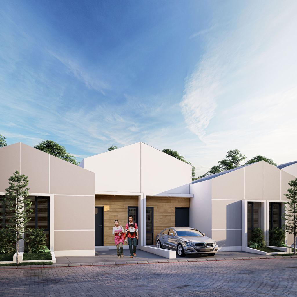 foto tampak rumah tipe PASADENA perumahan VILLA CAMELIA INDAH