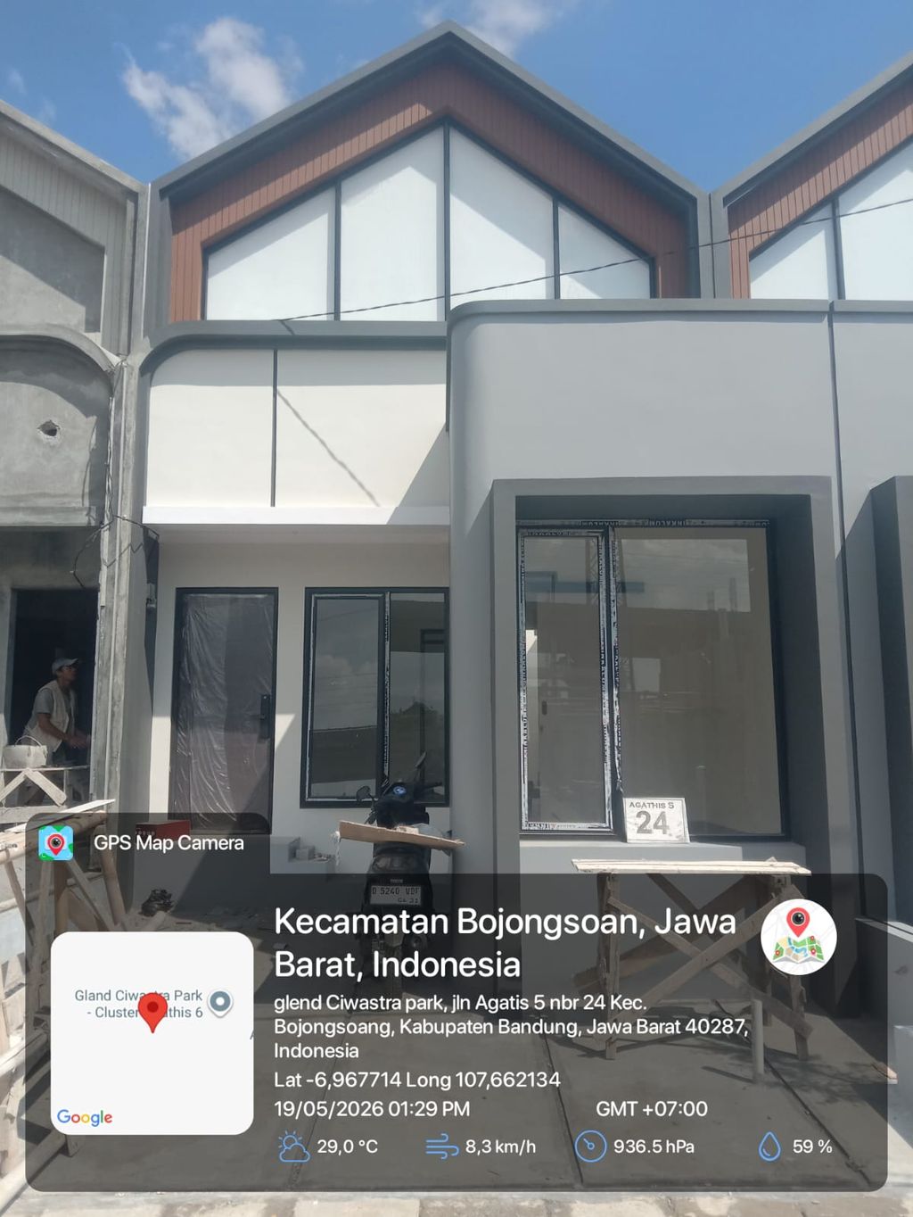 foto tampak rumah tipe 38 1 Lantai (437) perumahan G-Land Ciwastra Park 2