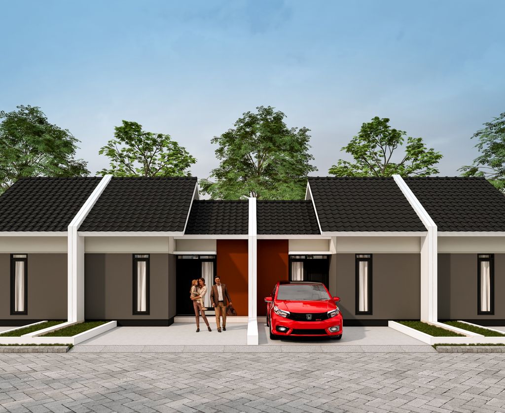 foto tampak rumah tipe 30/60 perumahan GRAND KENCANA PURWOSARI 2