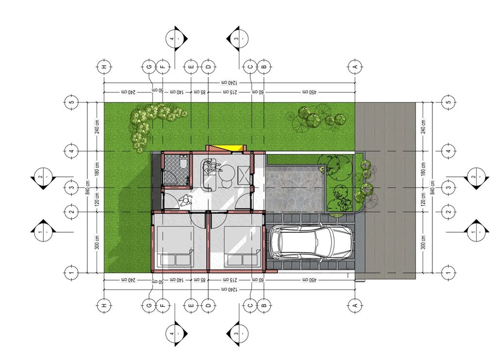 foto denah rumah tipe 32 perumahan SAMAWA GARDEN - CLUSTER 3
