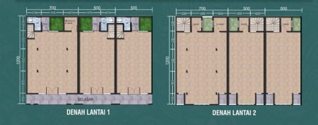 foto denah rumah tipe ALMAPURA perumahan TERAS BALI CLUSTER SEMINYAK