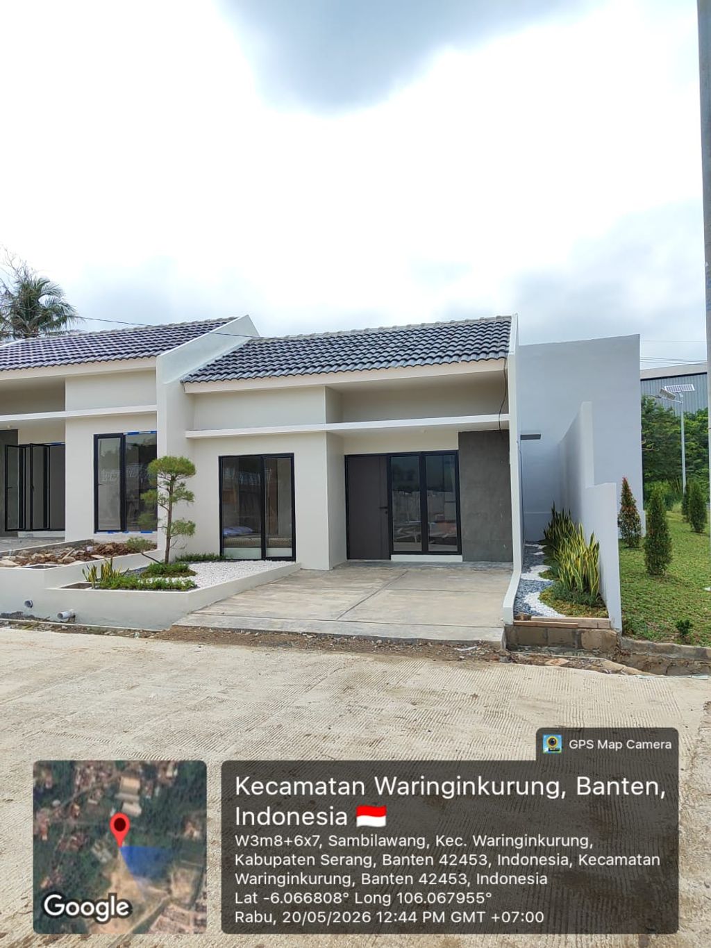 foto tampak rumah tipe 35/60 perumahan Casanova