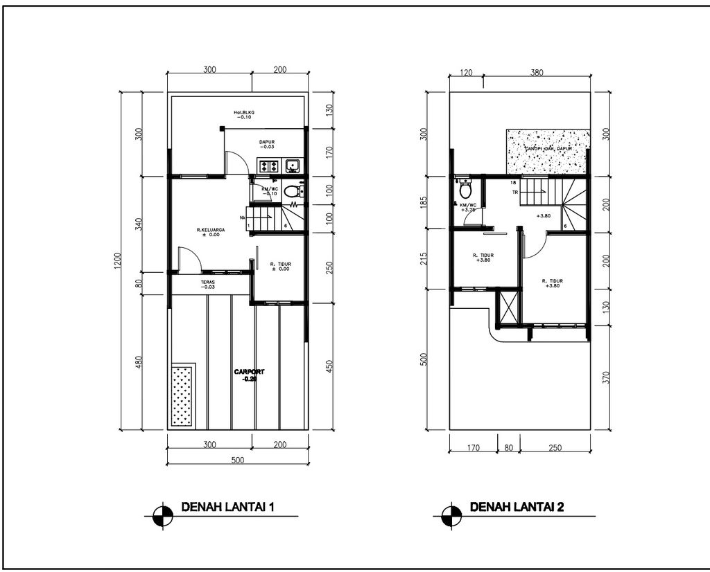 foto denah rumah tipe 43 Compact 3 Kamar HC(519) perumahan G-Land Ciwastra Park 2