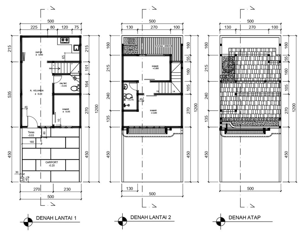 foto denah rumah tipe 54 Compact High Ceiling (3KT) (625) perumahan G-Land Ciwastra Park 2