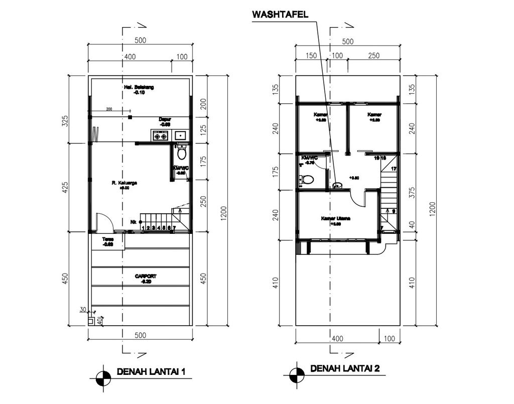 foto denah rumah tipe 54 Compact High Ceiling (3KT) (625) perumahan G-Land Ciwastra Park 2
