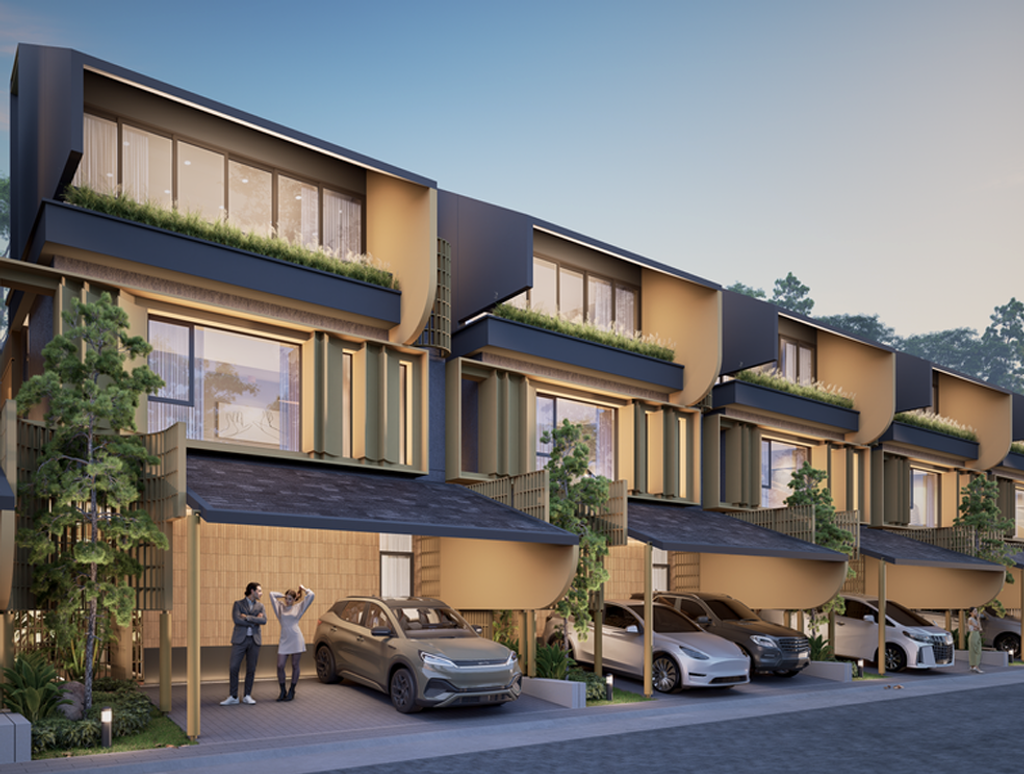 foto tampak rumah tipe 8X15 III perumahan Countrywoods Heritage