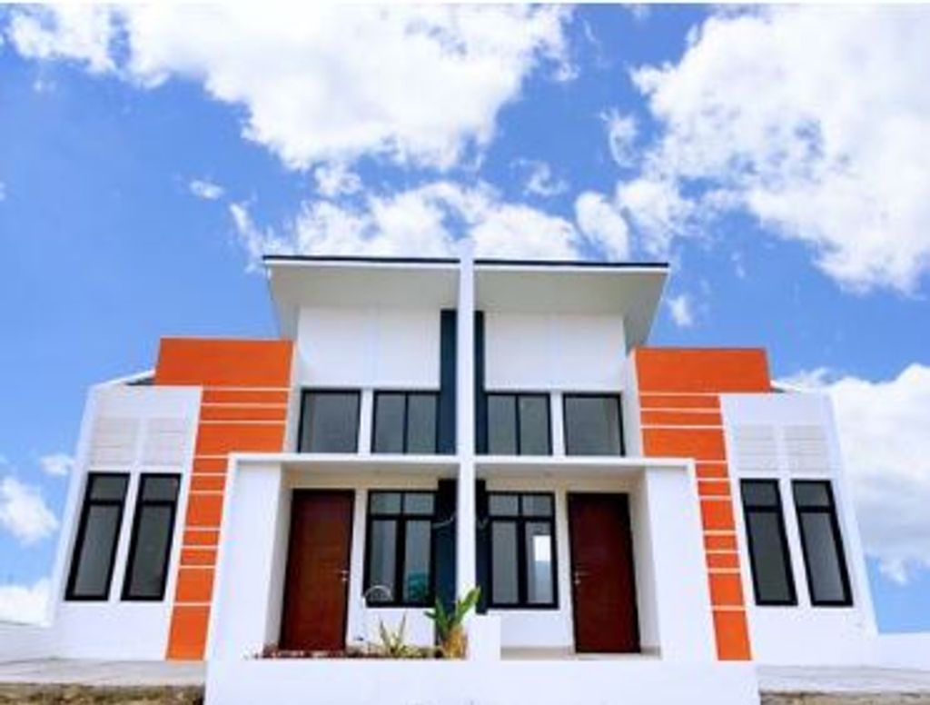 foto tampak rumah tipe Amethyst 468 New perumahan Pondok Permata Tahap 4
