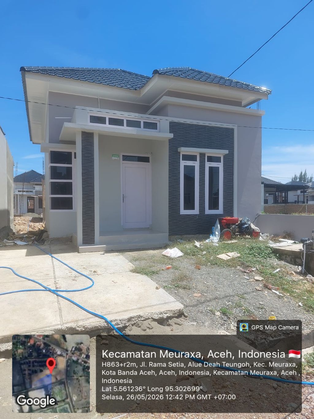 foto tampak rumah tipe 36 perumahan BUMI SENTOSA DAMAI (BSD)Residence Tahap 2