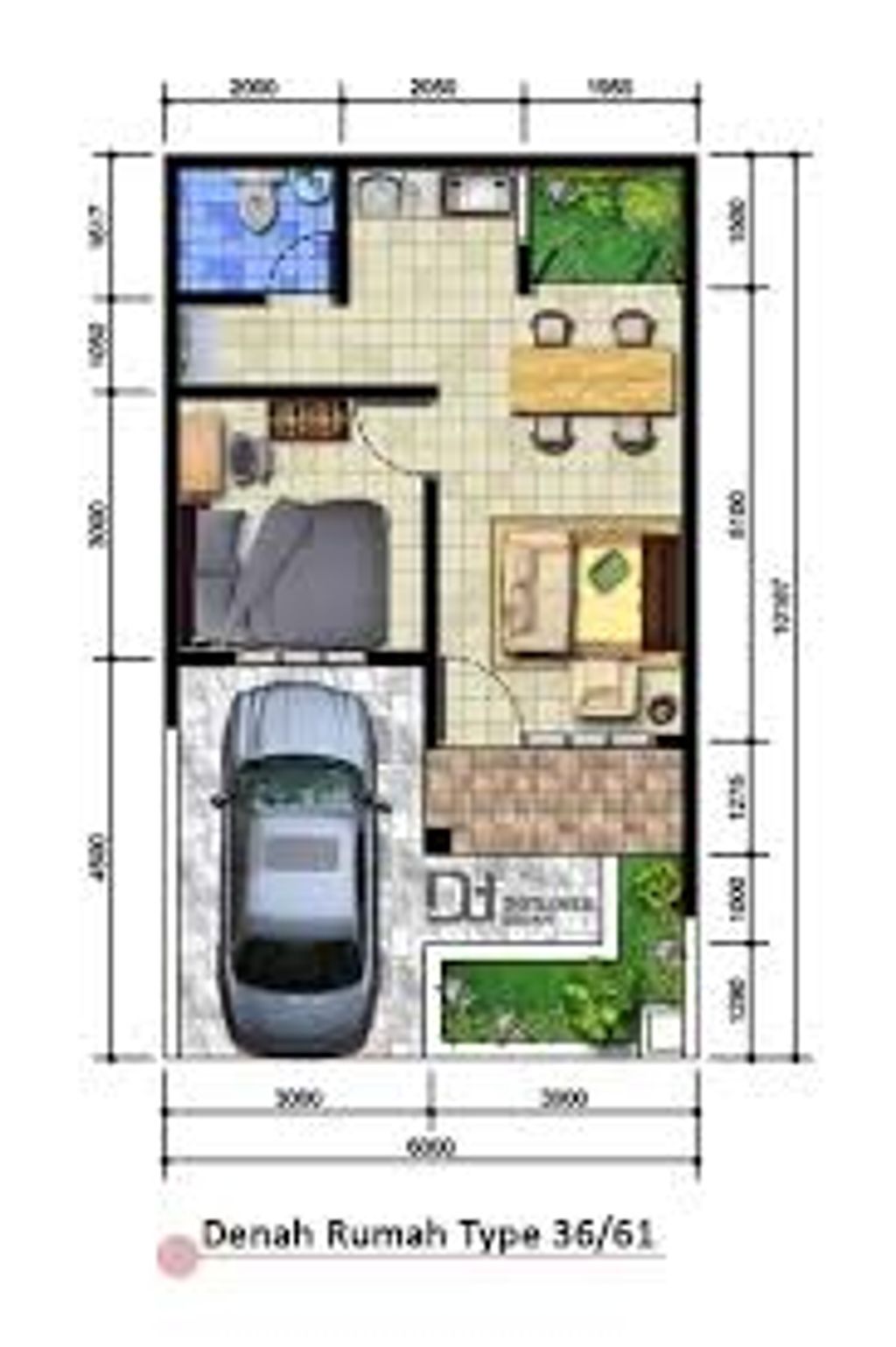 foto denah rumah tipe MAGNOLIA RAYA perumahan GRIYA MARTUBUNG 3 DOLONIX MAGNOLIA RAFLESIA