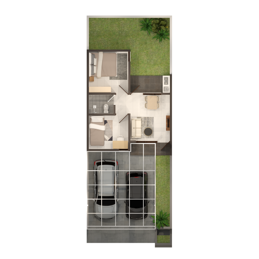 foto denah rumah tipe New Camar perumahan Java Residence Krian Cluster 3 Tahap 3
