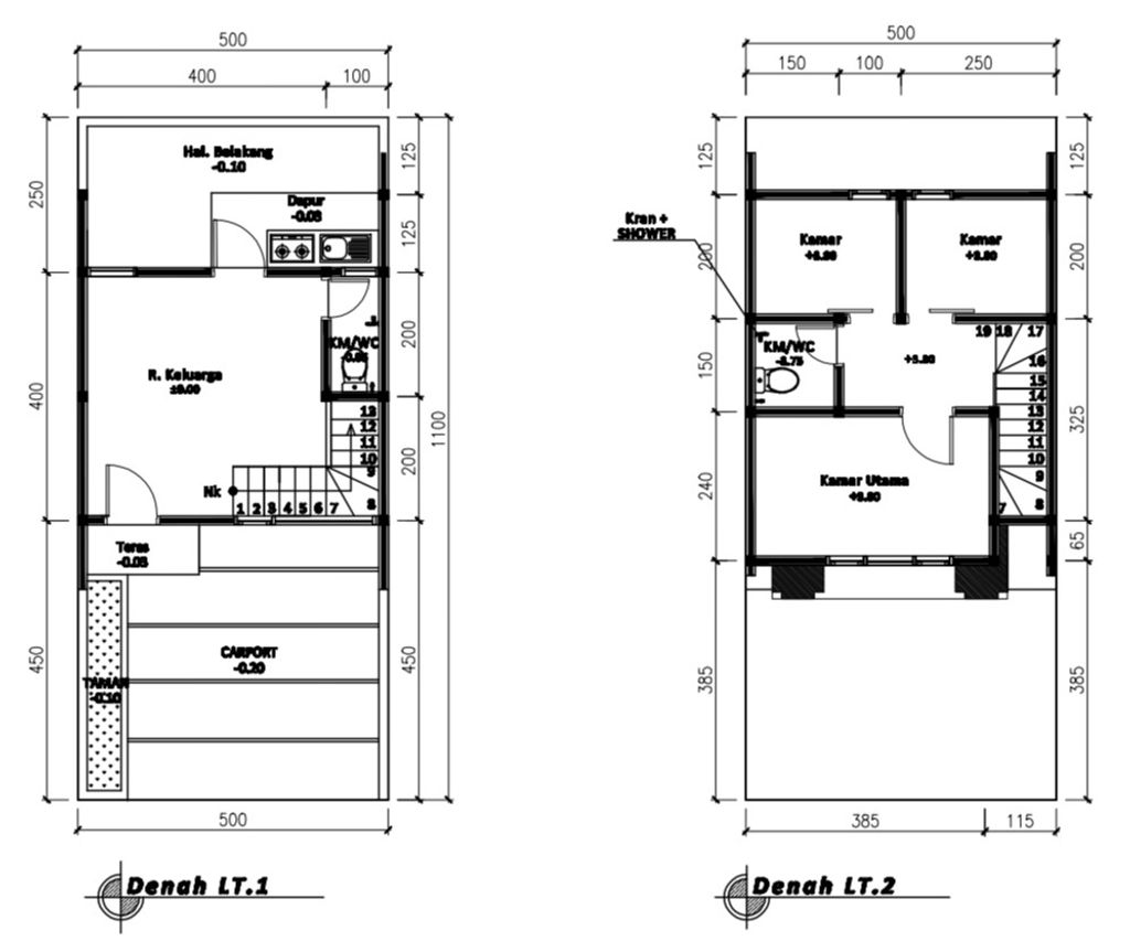 foto denah rumah tipe 50 CC HC (3KT)  (486) perumahan G-Land Katapang Residence 1