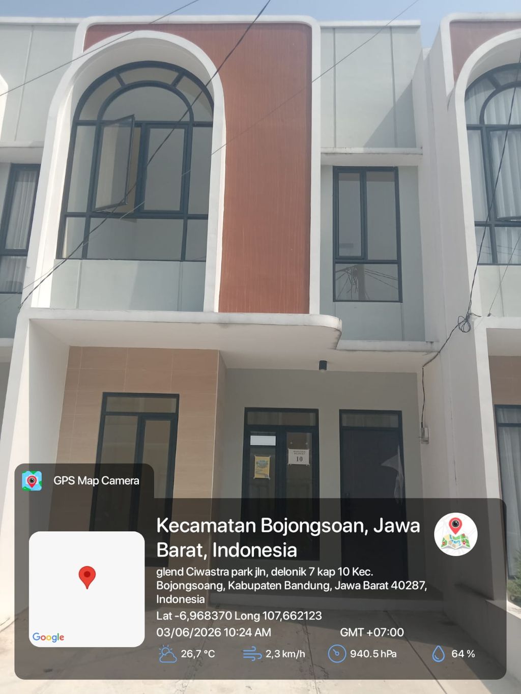 foto tampak rumah tipe 43 C3 KMR HC (519) perumahan G-Land Ciwastra Park 2