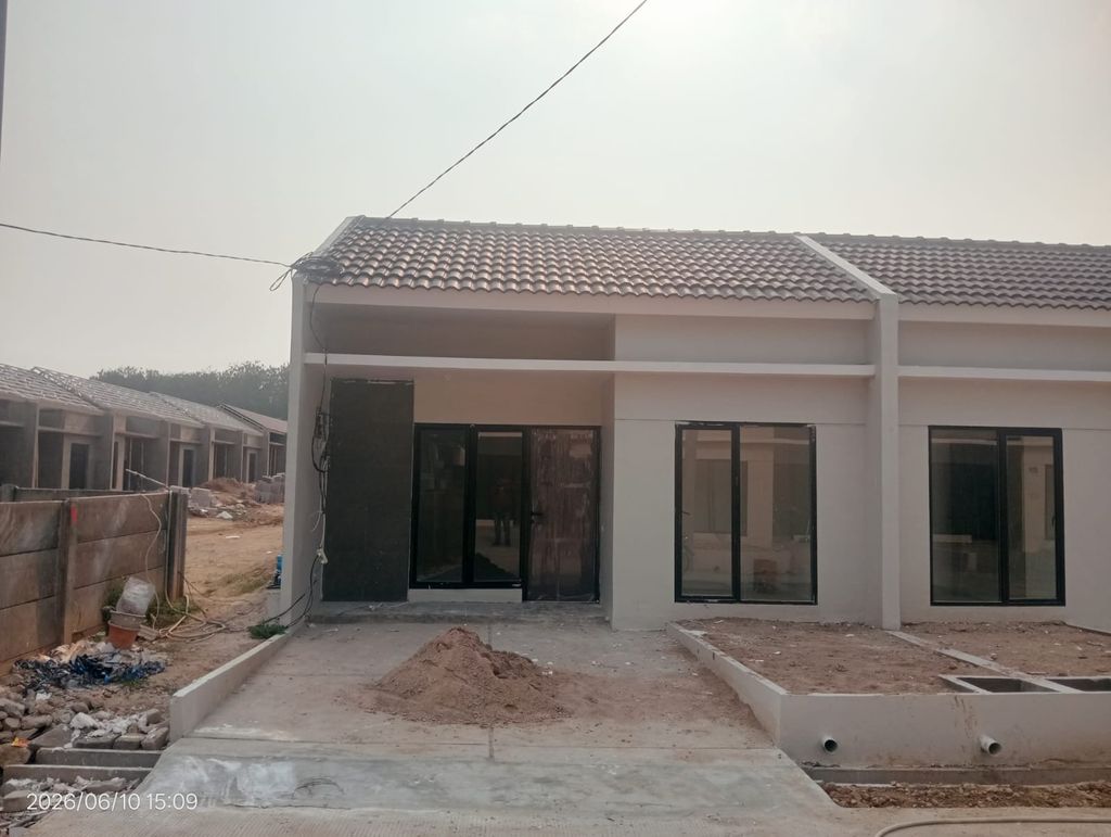 foto tampak rumah tipe 35/68 perumahan Casanova