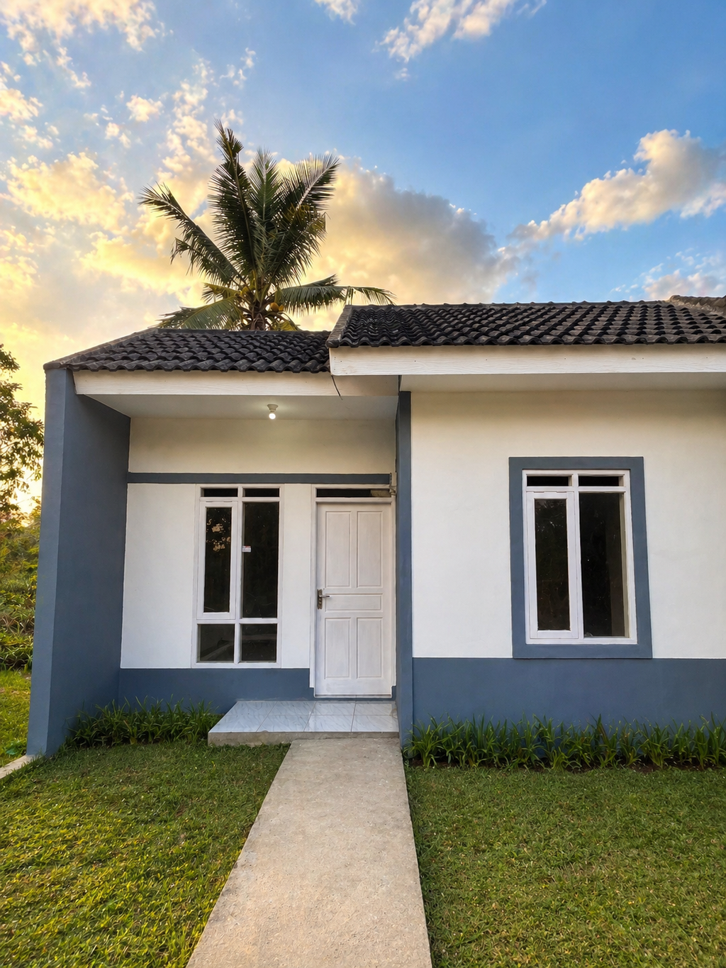 foto tampak rumah tipe 30/60 tahun 2026 perumahan Garden View Subang