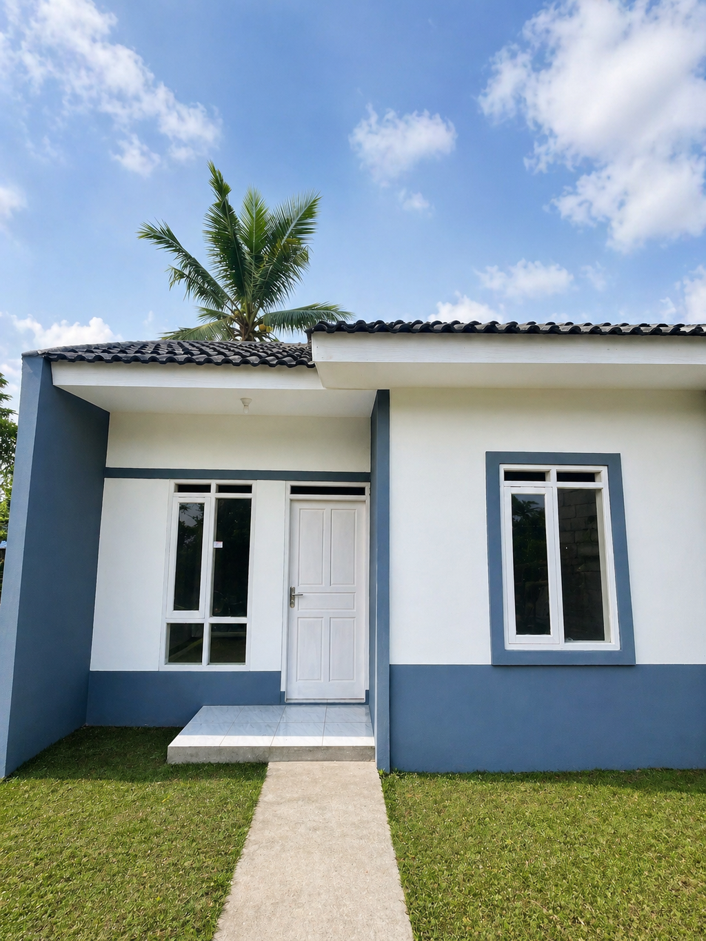 foto tampak rumah tipe Subsidi 30/70 perumahan Garden View Subang