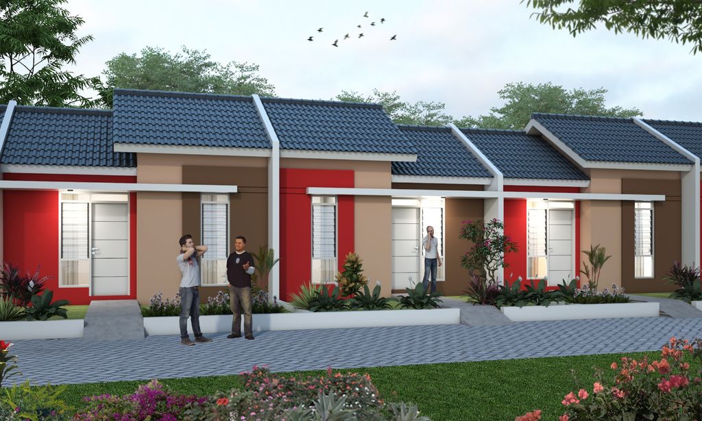 foto tampak rumah tipe BLOK AE 1050 (30/84) - (446.238.000) perumahan BUMI TAMALANREA PERMAI