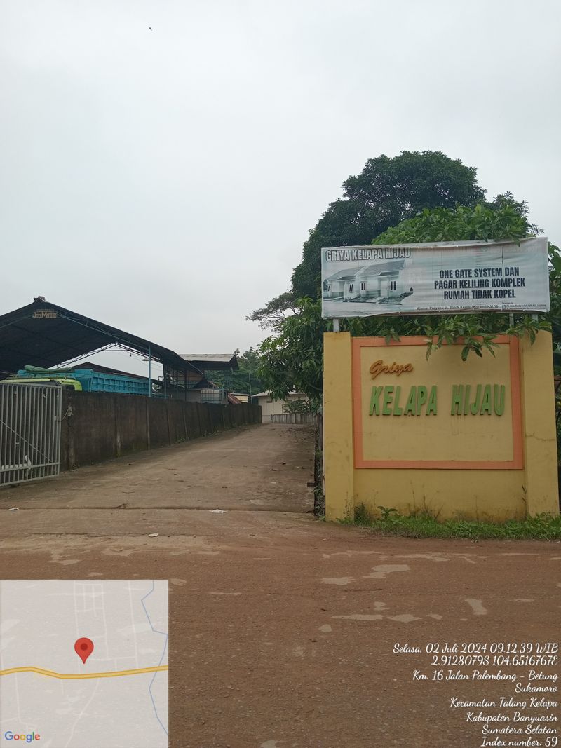 foto gerbang perumahan Griya Kelapa Hijau